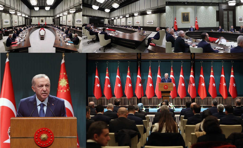 Cumhurbaşkanlığı Kabinesi, Cumhurbaşkanımız Recep Tayyip Erdoğan başkanlığında toplandı;