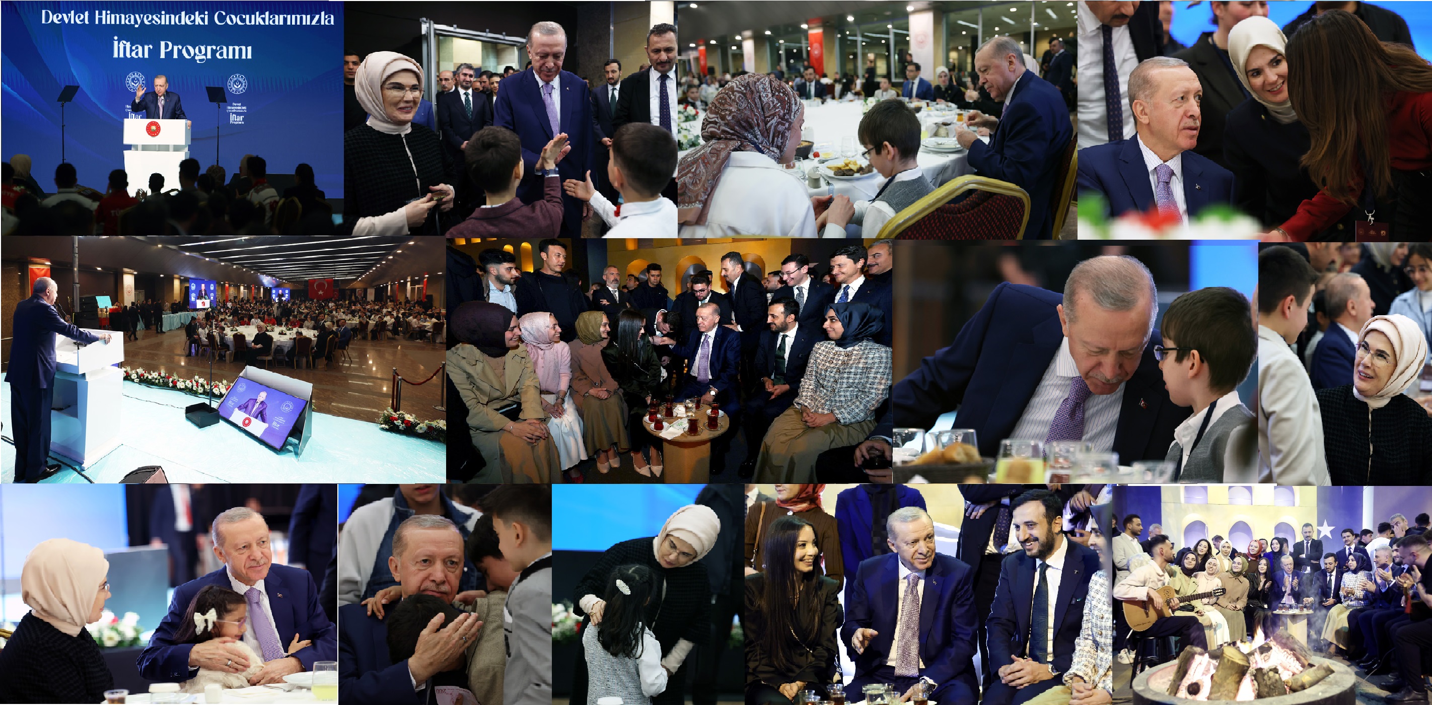 Cumhurbaşkanı Erdoğan, devlet himayesindeki çocuklarla iftar sofrasında bir araya geldi